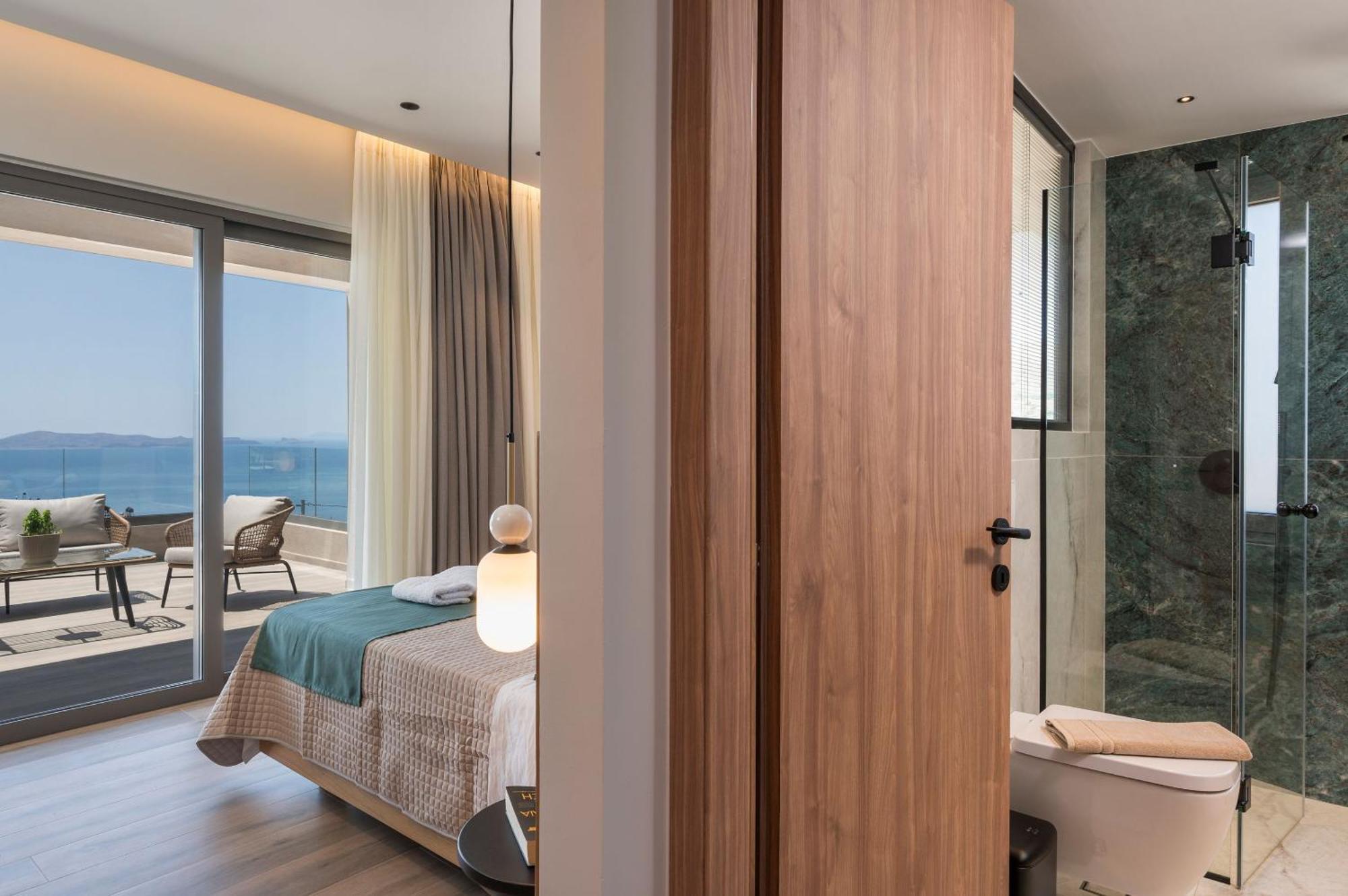 Villa Ekphrasis With Sea View And Jacuzzi Ravdhoúkha 外观 照片